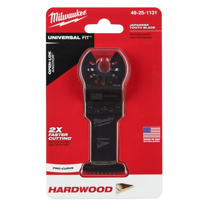 Milwaukee Tool Accessories Milwaukee Milwaukee® OPEN-LOK™ 1-3/8" HCS JAPANESE TOOTH PRO-CURVE™ HARDWOOD BLADE 1PK