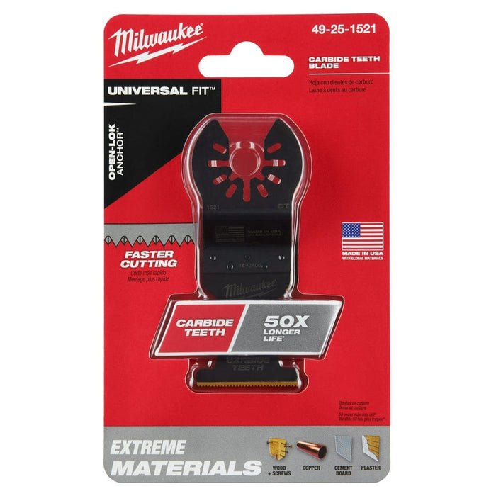 Milwaukee Tool Accessories Milwaukee Milwaukee® OPEN-LOK™ 1-3/8" TITANIUM ENHANCED CARBIDE TEETH MULTI-MATERIAL BLADE 1PK