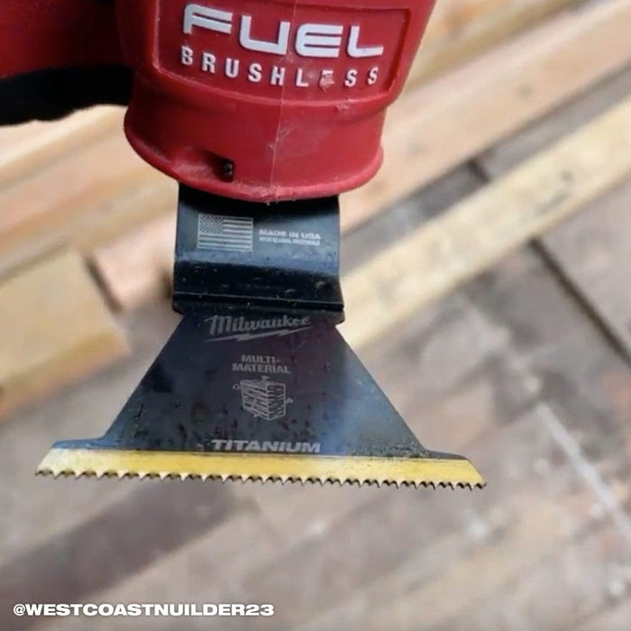 Milwaukee Tool Accessories Milwaukee Milwaukee® OPEN-LOK™ 2-1/2" TITANIUM ENHANCED BI-METAL MULTI-MATERIAL BLADE 1PK