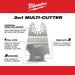 Milwaukee Tool Accessories Milwaukee Milwaukee® OPEN-LOK™ 3-IN-1 MULTI-CUTTER SCRAPER BLADE 1PK