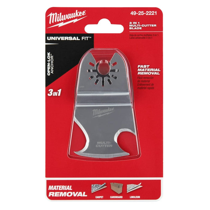 Milwaukee Tool Accessories Milwaukee Milwaukee® OPEN-LOK™ 3-IN-1 MULTI-CUTTER SCRAPER BLADE 1PK