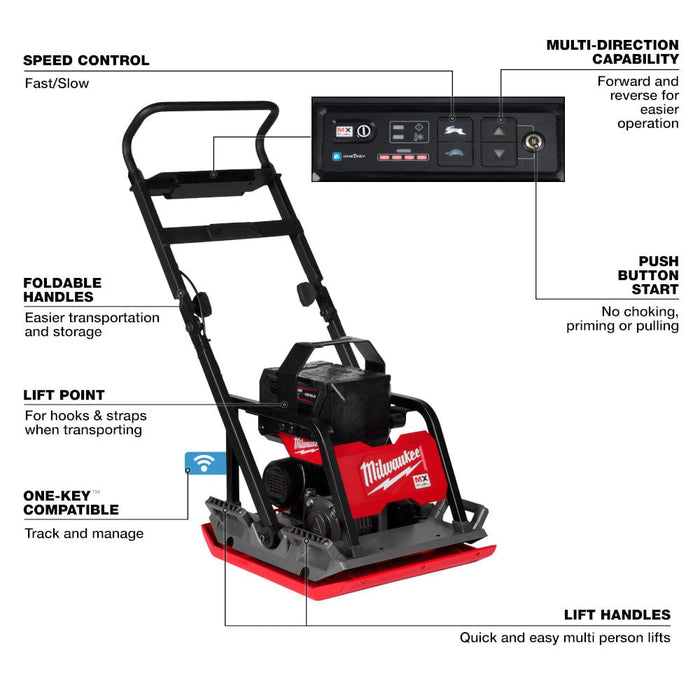 Milwaukee Tool Milwaukee MX FUEL™ 20" Plate Compactor Kit