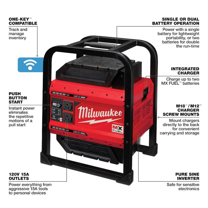 Milwaukee Tool Tools Milwaukee MX FUEL™ CARRY-ON™ 3600W/1800W Power Supply