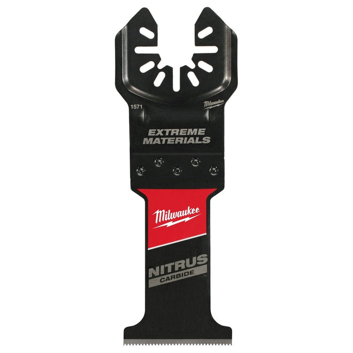 Milwaukee Tool Accessories Milwaukee NITRUS CARBIDE™ Extreme Materials Universal Fit OPEN-LOK™ Multi-Tool Blade 3PK