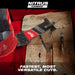 Milwaukee Tool Accessories Milwaukee NITRUS CARBIDE™ Extreme Materials Universal Fit OPEN-LOK™ Multi-Tool Blade 3PK