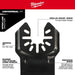 Milwaukee Tool Accessories Milwaukee NITRUS CARBIDE™ Extreme Materials Universal Fit OPEN-LOK™ Multi-Tool Blade 3PK