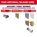 Milwaukee Tool Accessories Milwaukee NITRUS CARBIDE™ Extreme Materials Universal Fit OPEN-LOK™ Multi-Tool Blade 3PK