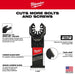 Milwaukee Tool Milwaukee NITRUS CARBIDE™ Extreme Metal Universal Fit OPEN-LOK™ Multi-Tool Blade 1PK