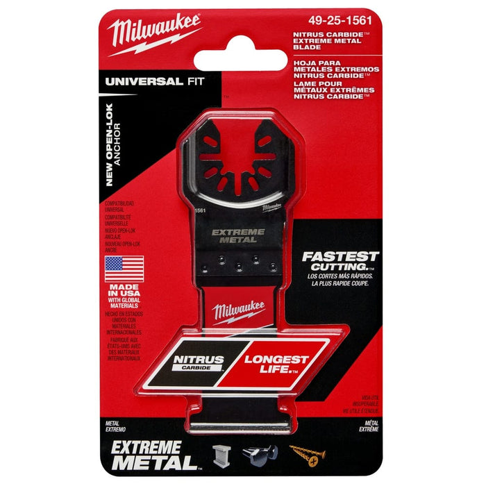 Milwaukee Tool Milwaukee NITRUS CARBIDE™ Extreme Metal Universal Fit OPEN-LOK™ Multi-Tool Blade 1PK