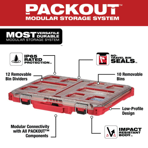 Milwaukee Tool Tool Storage Milwaukee PACKOUT™ Low-Profile Organizer