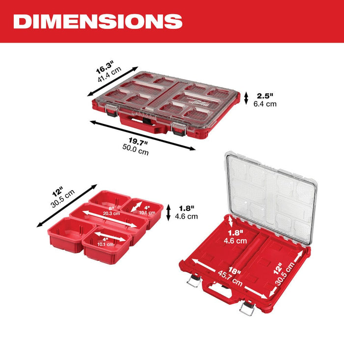 Milwaukee Tool Tool Storage Milwaukee PACKOUT™ Low-Profile Organizer