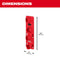 Milwaukee Tool Power Tools Accessories Milwaukee PACKOUT™ M12™  Battery Rack
