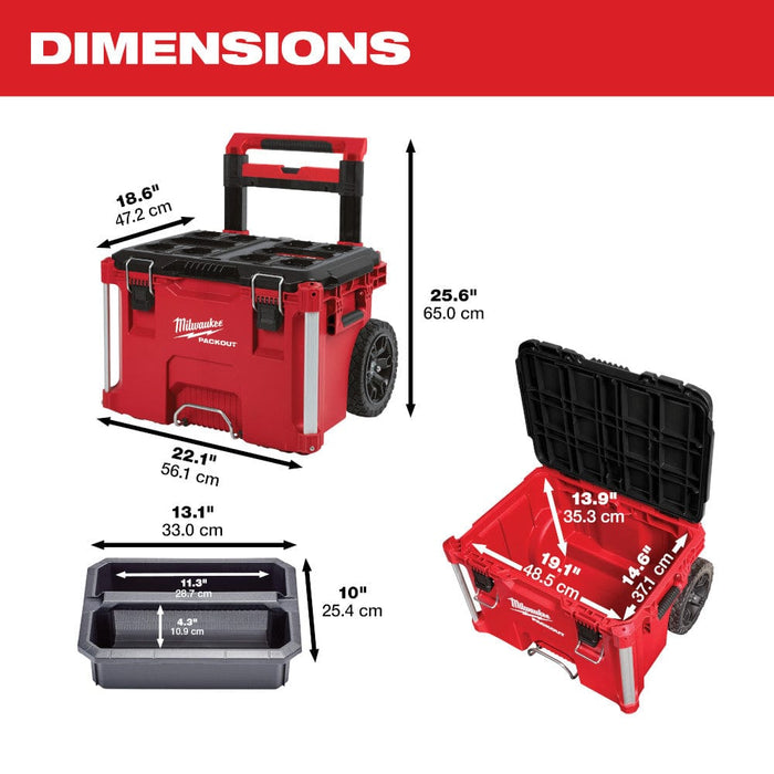 Milwaukee Tool Tool Storage Milwaukee PACKOUT™ Rolling Tool Box