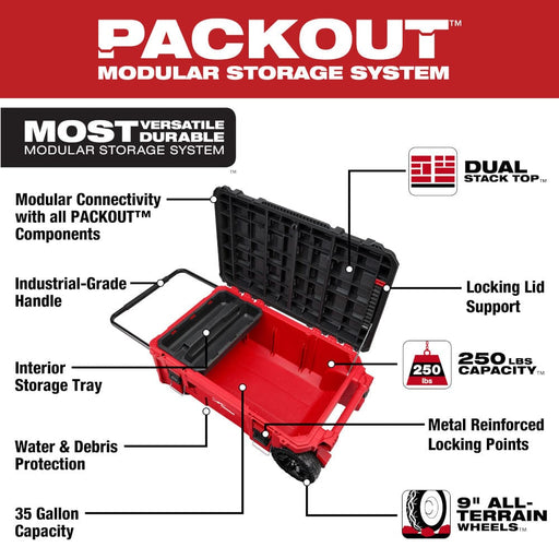 Milwaukee Tool Tool Storage Milwaukee PACKOUT™ Rolling Tool Chest