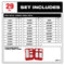 Milwaukee Tool Milwaukee RED HELIX™ Cobalt Drill Bit Set – 29PC