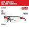 Milwaukee Tool Apparel and Safety Gear Milwaukee Safety Glasses - Clear Anti-Scratch Lenses (Polybag)