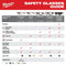 Milwaukee Tool Apparel and Safety Gear Milwaukee Safety Glasses - Tinted Fog-Free Lenses (Polybag)