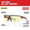 Milwaukee Tool Apparel and Safety Gear Milwaukee Safety Glasses - Yellow Fog-Free Lenses