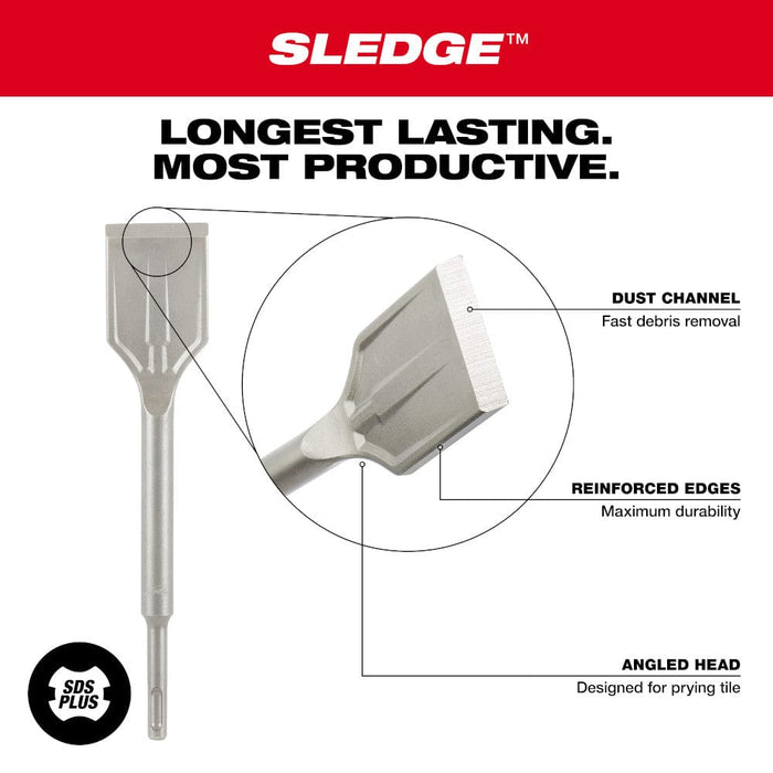 Milwaukee Tool Milwaukee SDS PLUS SLEDGE™ 1-7/8" Tile Chisel