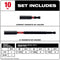 Milwaukee Tool Milwaukee SHOCKWAVE™ 10-Piece Impact Driver Guide Bit Set