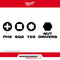 Milwaukee Tool Milwaukee SHOCKWAVE™ 10-Piece Impact Driver Guide Bit Set