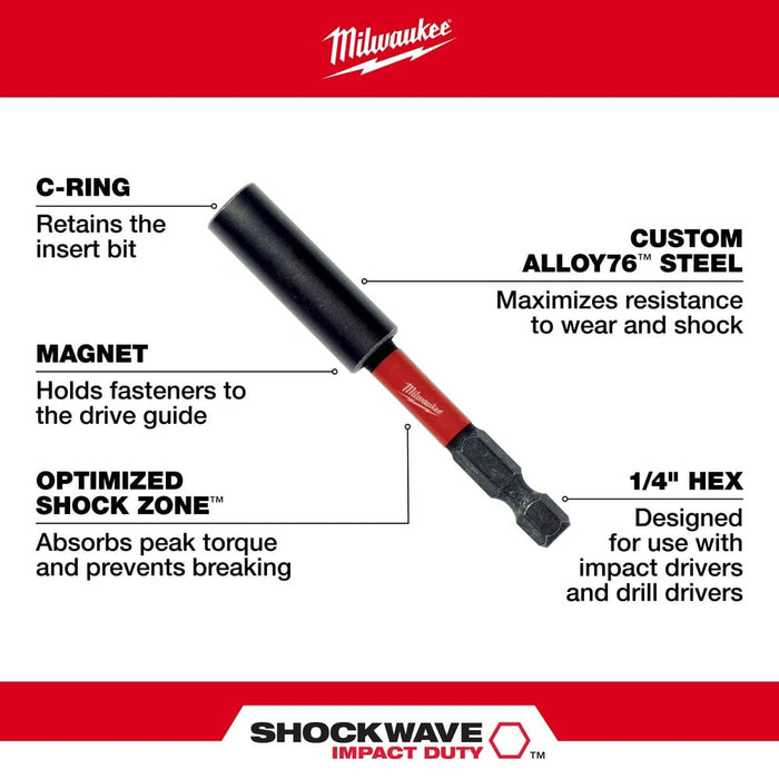 Milwaukee Tool Milwaukee SHOCKWAVE™ 12 in. Magnetic Bit Tip Holder