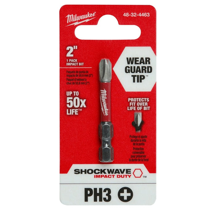 Milwaukee Tool Milwaukee SHOCKWAVE™ 2 in. Impact Phillips #3 Power Bit