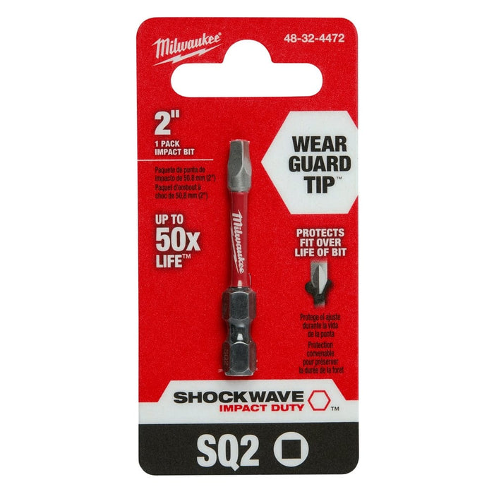 Milwaukee Tool Milwaukee SHOCKWAVE™ 2 in. Impact Square Recess #2 Power Bit