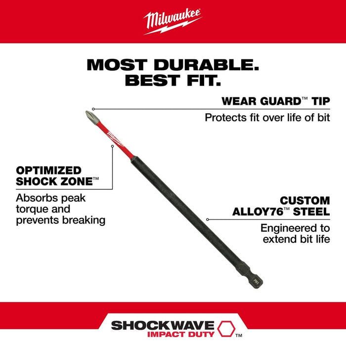 Milwaukee Tool Milwaukee SHOCKWAVE™ 6 in. Impact Torx® T25 Power Bit