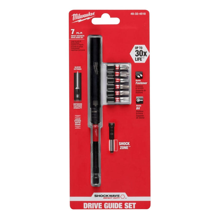 Milwaukee Tool Milwaukee SHOCKWAVE™ 7-Piece Impact Magnetic Drive Guide Set