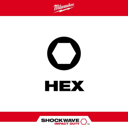 Milwaukee Tool Power Tools Accessories Milwaukee SHOCKWAVE™ 9-Piece Impact Hex Insert Bit Set