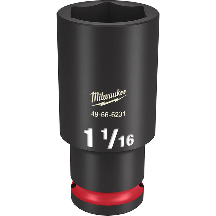 Milwaukee Tool Accessories Milwaukee SHOCKWAVE™ Impact Duty™ 1/2" Drive 1-1/16" Deep 6 Point Socket