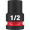 Milwaukee Tool Accessories Milwaukee SHOCKWAVE™ Impact Duty™ 1/2" Drive 1/2" Standard 6 Point Socket