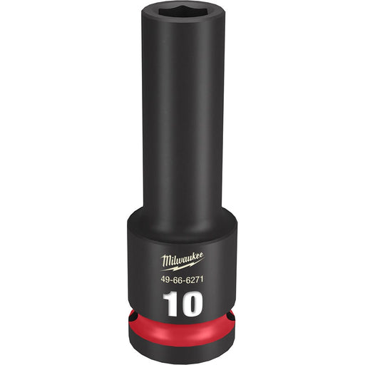 Milwaukee Tool Accessories Milwaukee SHOCKWAVE™ Impact Duty™ 1/2" Drive 10MM Deep 6 Point Socket