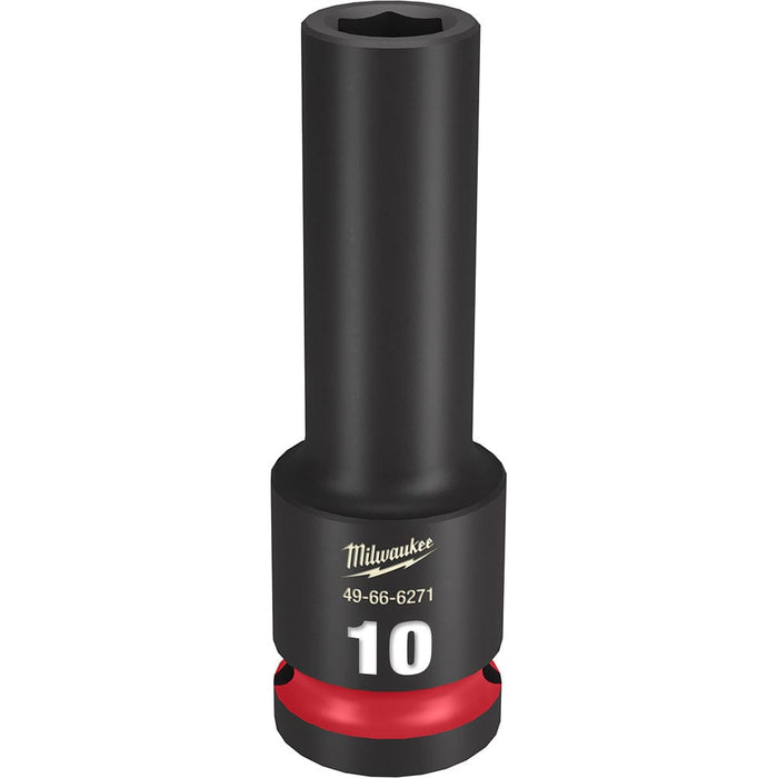 Milwaukee Tool Accessories Milwaukee SHOCKWAVE™ Impact Duty™ 1/2" Drive 10MM Deep 6 Point Socket