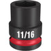 Milwaukee Tool Accessories Milwaukee SHOCKWAVE™ Impact Duty™ 1/2" Drive 11/16" Standard 6 Point Socket