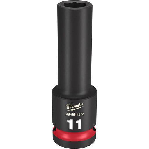 Milwaukee Tool Accessories Milwaukee SHOCKWAVE™ Impact Duty™ 1/2" Drive 11MM Deep 6 Point Socket