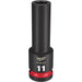 Milwaukee Tool Accessories Milwaukee SHOCKWAVE™ Impact Duty™ 1/2" Drive 11MM Deep 6 Point Socket