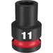 Milwaukee Tool Accessories Milwaukee SHOCKWAVE™ Impact Duty™ 1/2" Drive 11MM Standard 6 Point Socket