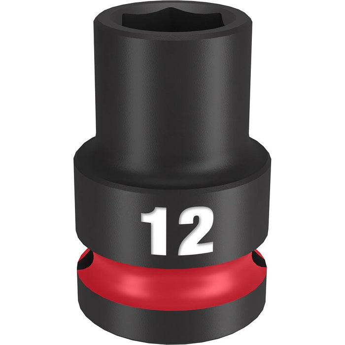 Milwaukee Tool Accessories Milwaukee SHOCKWAVE™ Impact Duty™ 1/2" Drive 12MM Standard 6 Point Socket