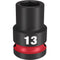Milwaukee Tool Accessories Milwaukee SHOCKWAVE™ Impact Duty™ 1/2" Drive 13MM Standard 6 Point Socket
