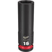 Milwaukee Tool Accessories Milwaukee SHOCKWAVE™ Impact Duty™ 1/2" Drive 16MM Deep 6 Point Socket