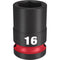 Milwaukee Tool Accessories Milwaukee SHOCKWAVE™ Impact Duty™ 1/2" Drive 16MM Standard 6 Point Socket