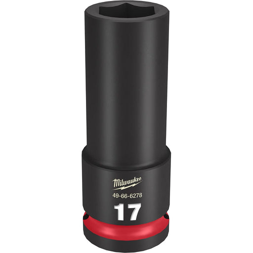 Milwaukee Tool Accessories Milwaukee SHOCKWAVE™ Impact Duty™ 1/2" Drive 17MM Deep 6 Point Socket