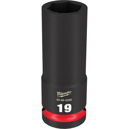 Milwaukee Tool Accessories Milwaukee SHOCKWAVE™ Impact Duty™ 1/2" Drive 19MM Deep 6 Point Socket