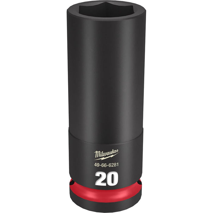 Milwaukee Tool Accessories Milwaukee SHOCKWAVE™ Impact Duty™ 1/2" Drive 20MM Deep 6 Point Socket