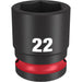 Milwaukee Tool Accessories Milwaukee SHOCKWAVE™ Impact Duty™ 1/2" Drive 22MM Standard 6 Point Socket