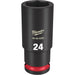 Milwaukee Tool Accessories Milwaukee SHOCKWAVE™ Impact Duty™ 1/2" Drive 24MM Deep 6 Point Socket