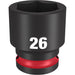 Milwaukee Tool Accessories Milwaukee SHOCKWAVE™ Impact Duty™ 1/2" Drive 26MM Standard 6 Point Socket