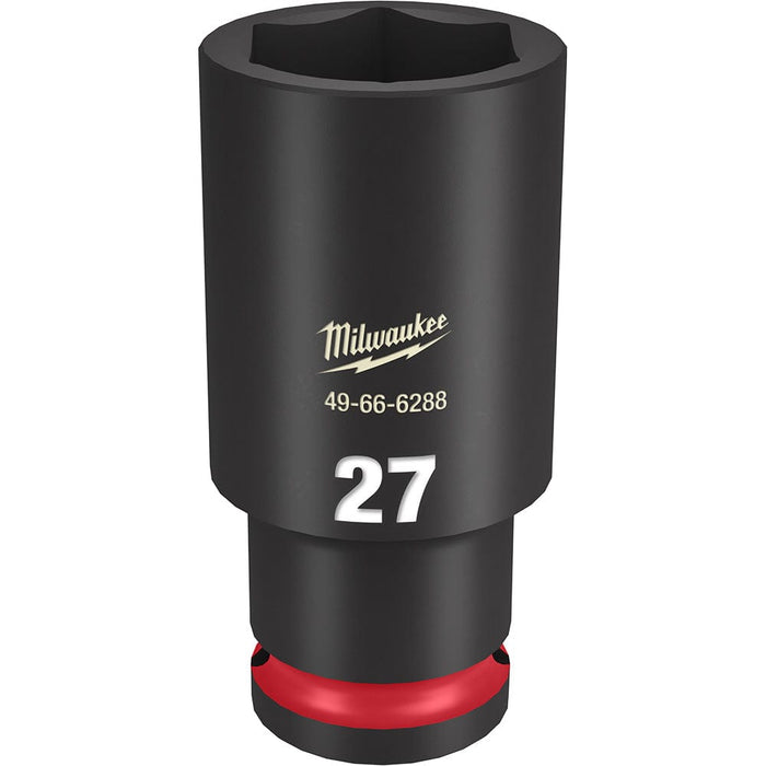 Milwaukee Tool Accessories Milwaukee SHOCKWAVE™ Impact Duty™ 1/2" Drive 27MM Deep 6 Point Socket